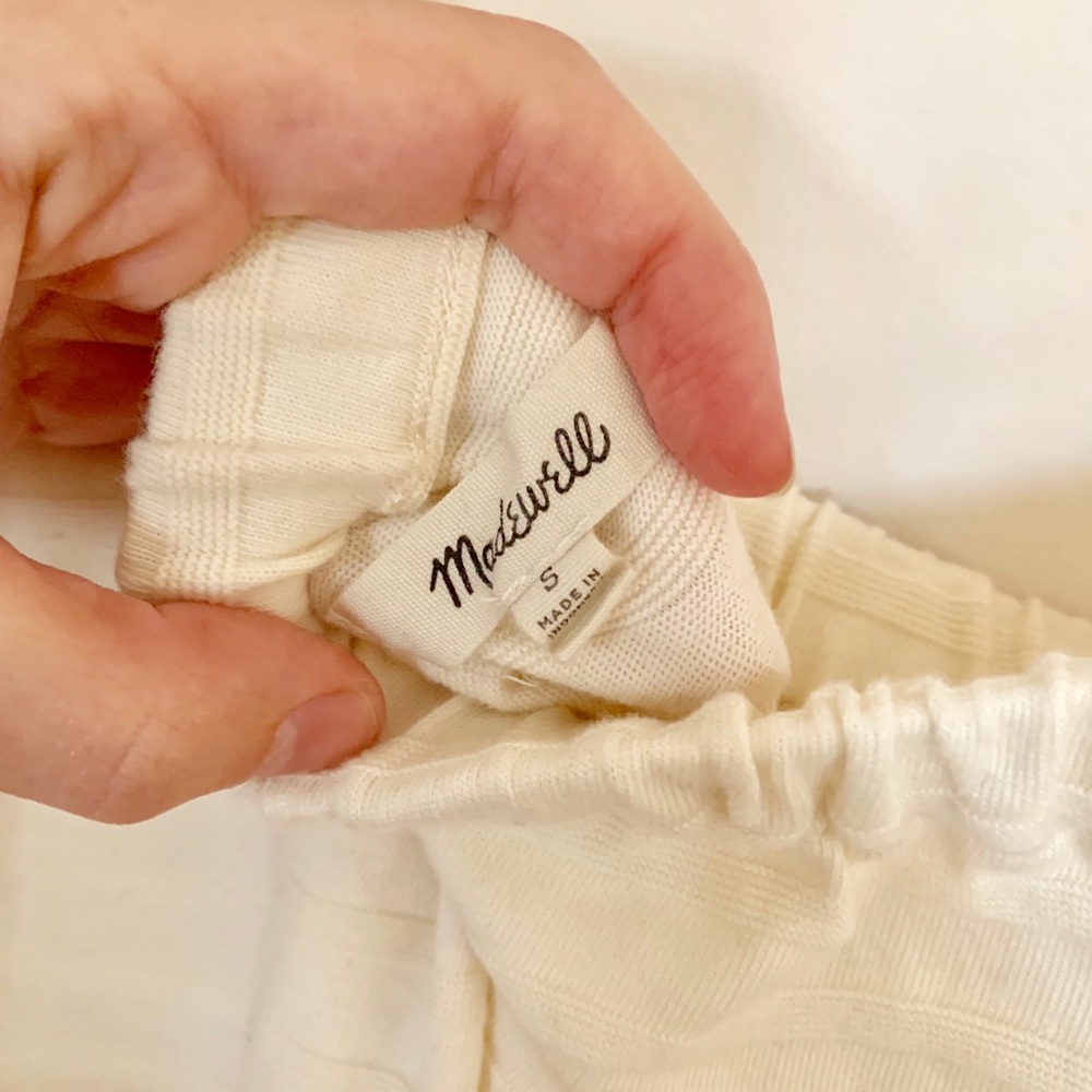 ⚡️⬇️⚡️Madewell Cream Textured off-the-shoulder Top - Picture 5 of 5